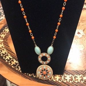 Southwest style necklace & earring set